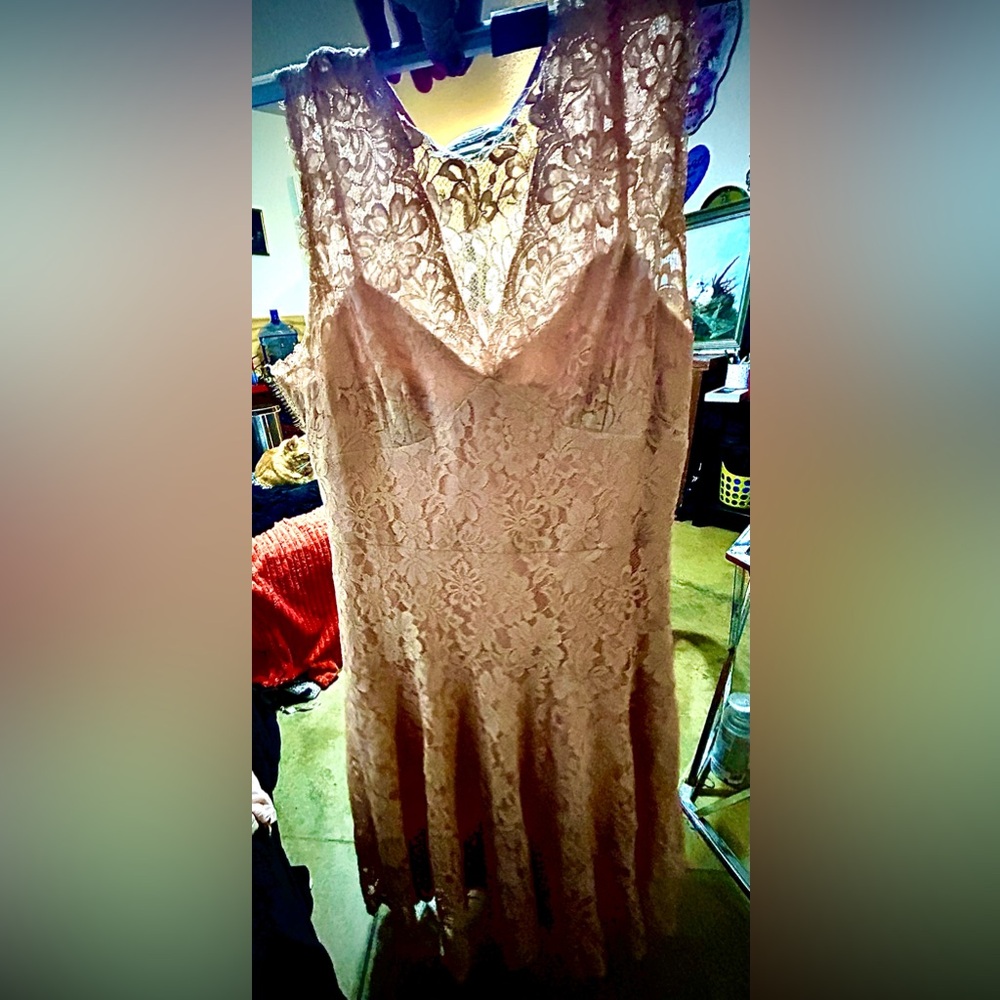 Talbots Petit tea length lace fit and flair